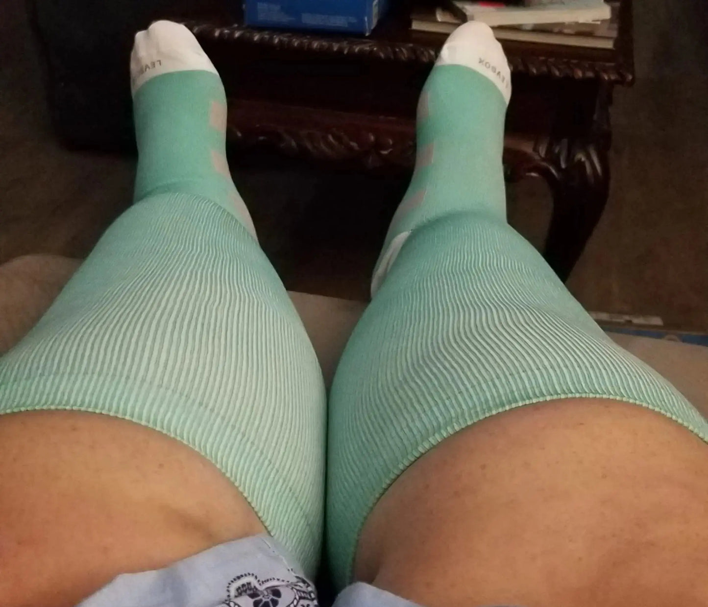 Wide Calf Compression Socks for Women & Men Extra Large Size Support Socks for Nurses Running Pregnant Travel, 15-20 mmHg 3 Pairs D Medium My Store