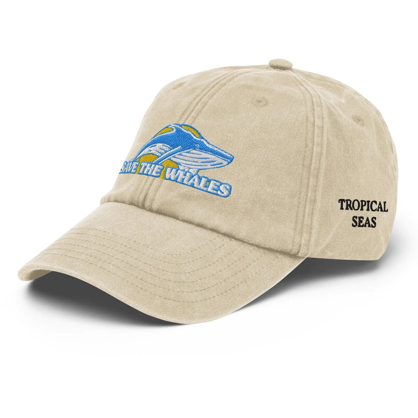 Vintage Save the Whales Hat WEM Support (www.WEM.support)