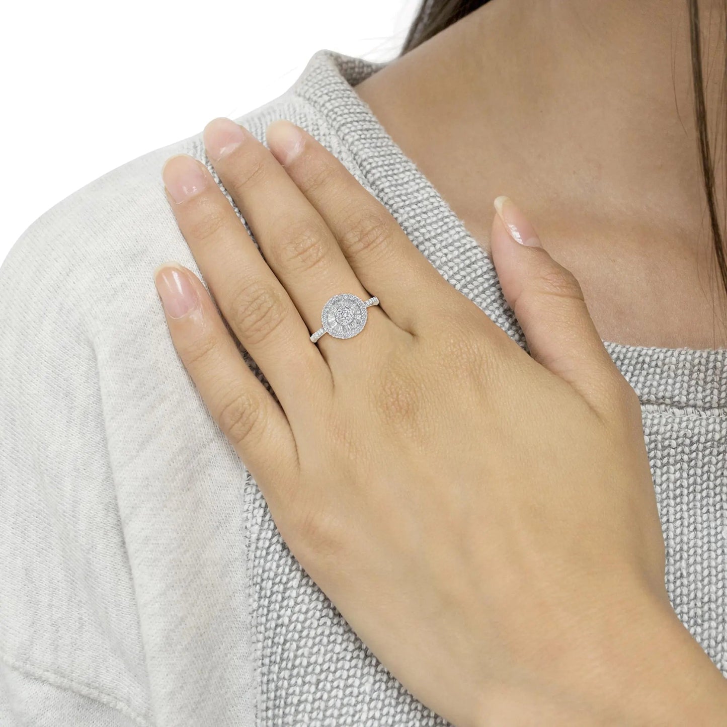 10KT White Gold Diamond Cocktail Ring (1 cttw, H-I Color, SI2-I1 Clarity) WEM Support (www.WEM.support)
