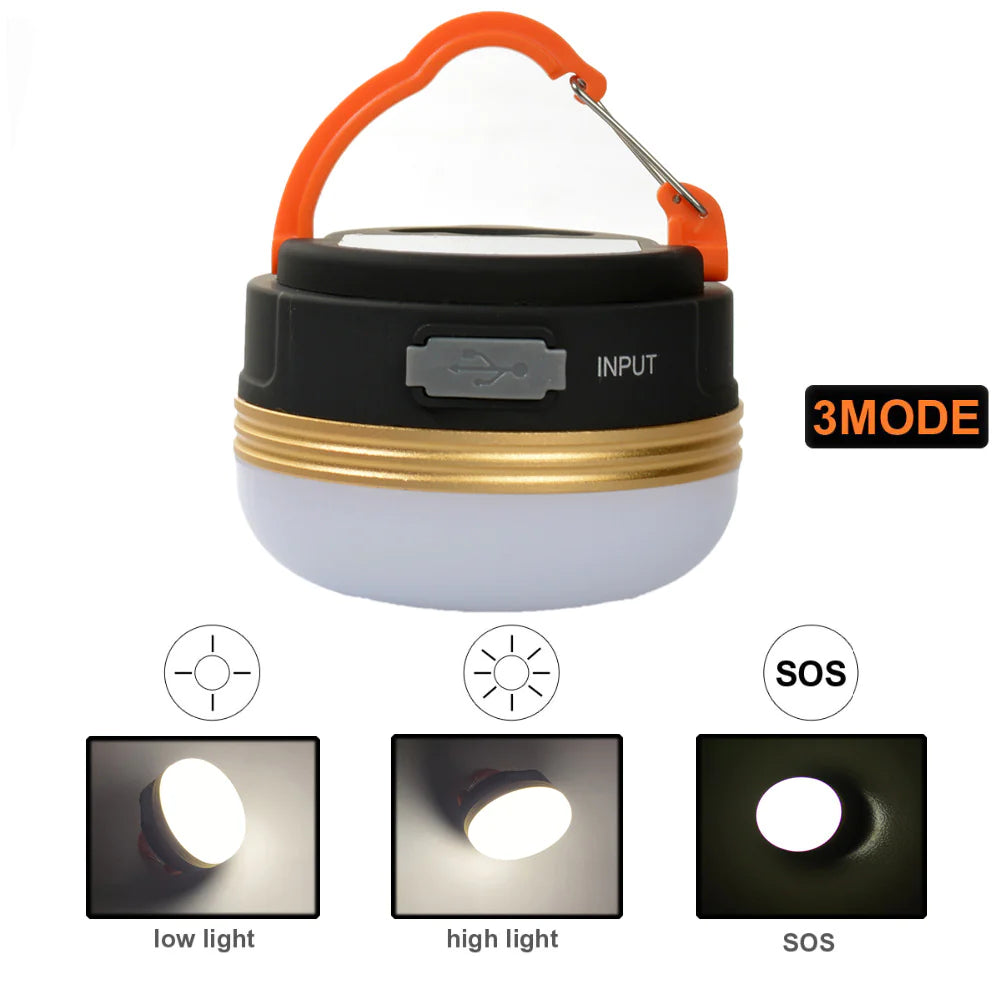 Lanterna de Acampamento LED Recarregável