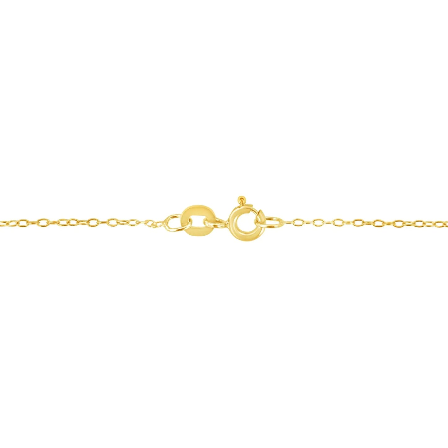 10K Gold 1/5 Cttw Princess Cut Diamond 3 Stone Drop 18" Pendant Necklace (H-I Color, SI2-I1 Clarity) WEM Support (www.WEM.support)