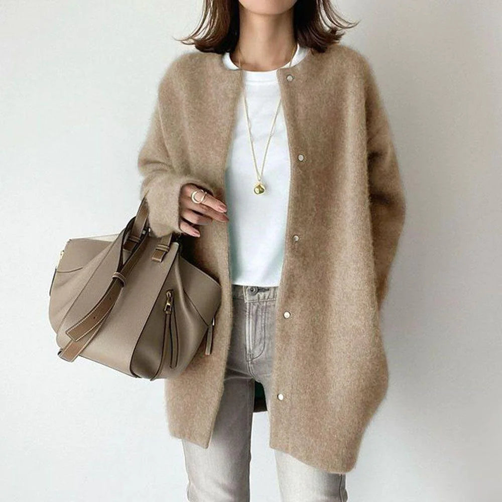 Women's Single-Breasted Cardigan WEM Support (www.WEM.support)