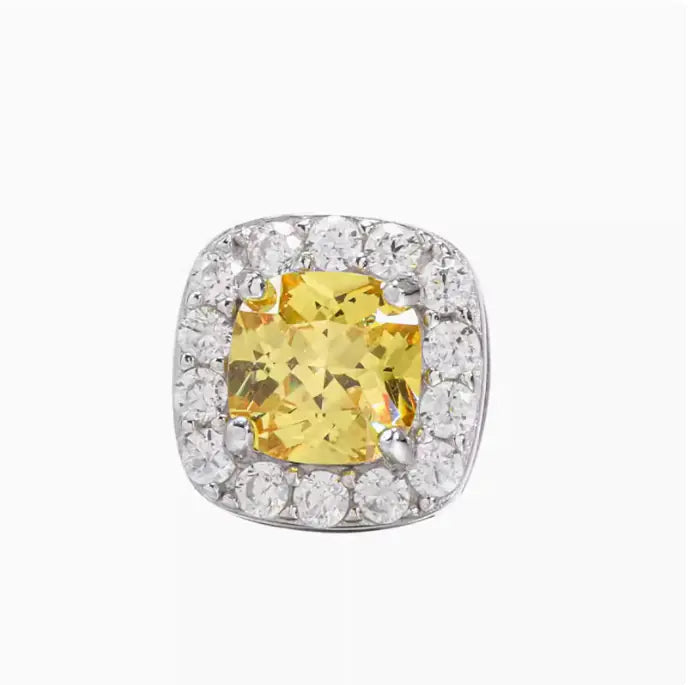 Sterling Silver S925 Diamond Rock Candy Stud Earrings WEM Support (www.WEM.support)