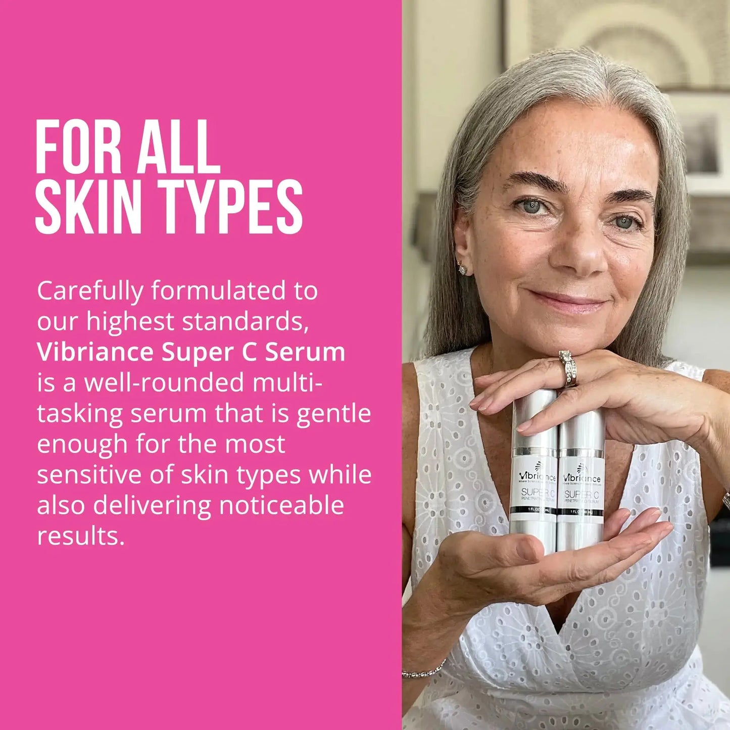 Vibriance Super C Serum for Mature Skin, Made in USA, All-In-One Formula Hydrates, Firms, Lifts, Smooths, Targets Age Spots, Wrinkles, Vitamin C Serum; 1 fl oz - Pack of 2 1 Fl Oz (Pack of 2) My Store
