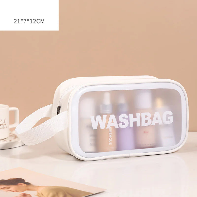 Transparent Makeup and Wash Bag Set WEM Support (www.WEM.support)
