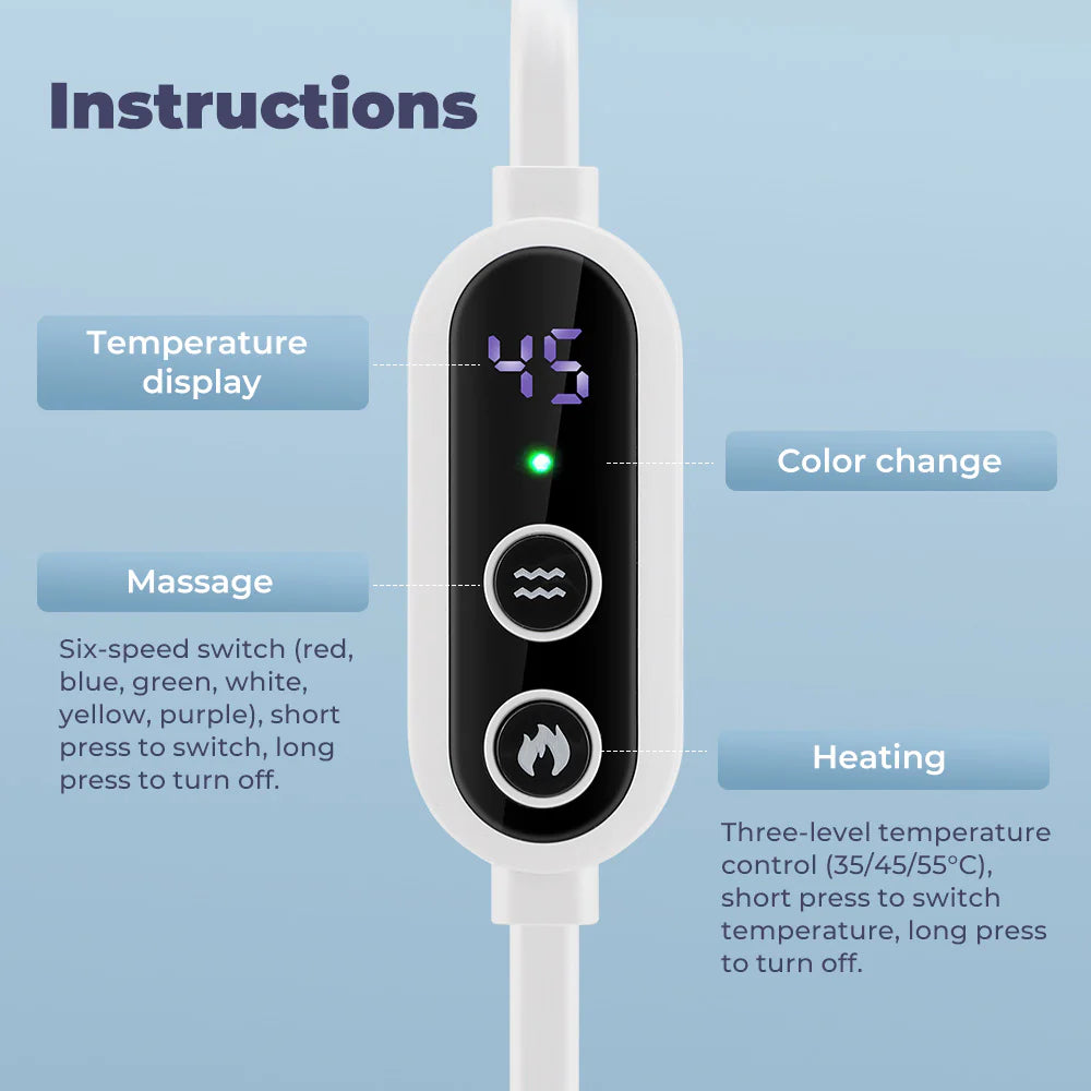 3-Level Hot Compress Electric Steam Eye Mask