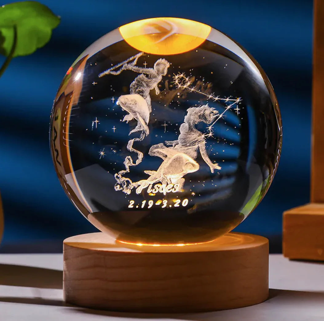 3D Constellation Crystal Night Light WEM Support (www.WEM.support)