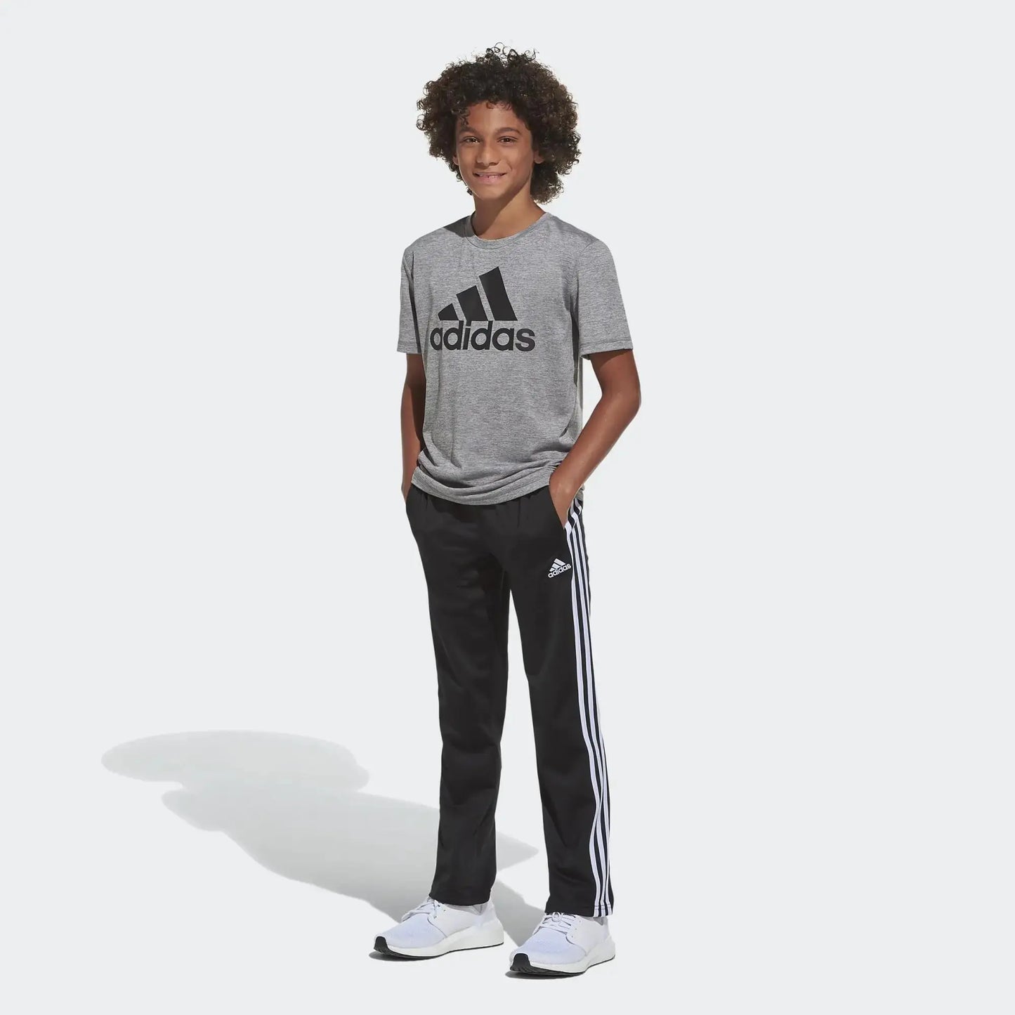 adidas Boys' Big Active Sports Athletic Tricot Jogger Pant 2T Black My Store