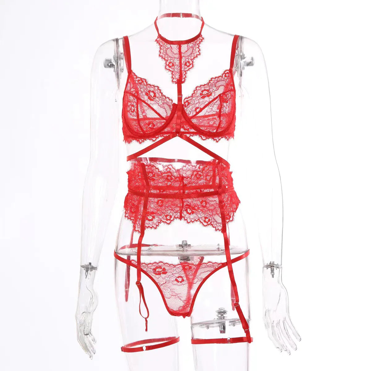 Women's Halter Garter Lingerie Set HejK.com