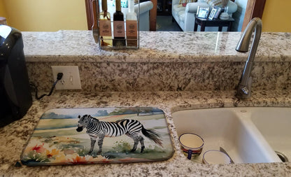 Zebra Dish Drying Mat WEM Support (www.WEM.support)