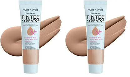 wet n wild Bare Focus Tinted Hydrator Matte Natural Finish, Oil-Free Tinted Face Moisturizer Makeup, Hyaluronic Acid, Squalane, Sheer To Medium Coverage, Medium Deep (Pack of 2) 0.91 Ounce (Pack of 2) My Store