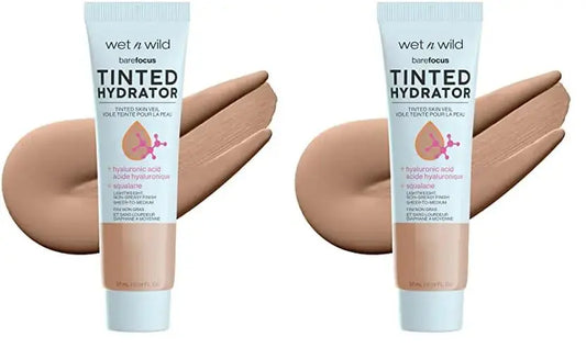wet n wild Bare Focus Tinted Hydrator Matte Natural Finish, Oil-Free Tinted Face Moisturizer Makeup, Hyaluronic Acid, Squalane, Sheer To Medium Coverage, Medium Deep (Pack of 2) 0.91 Ounce (Pack of 2) My Store