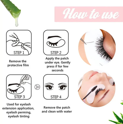 100 Pairs GreenLife Natural Hydrogel Eye Gel Pads - Collagen and Aloe Vera Patches for Under Eyes - Eyelash Extension Kit My Store