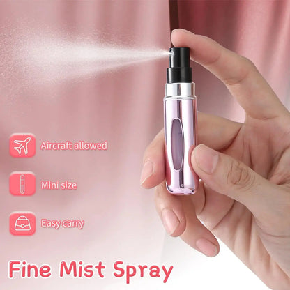 2 pcs Mini Perfume Travel Refillable Bottles-5ml Portable Atomizer Sprayer,Empty Pump Container for Traveling and Outgoing My Store