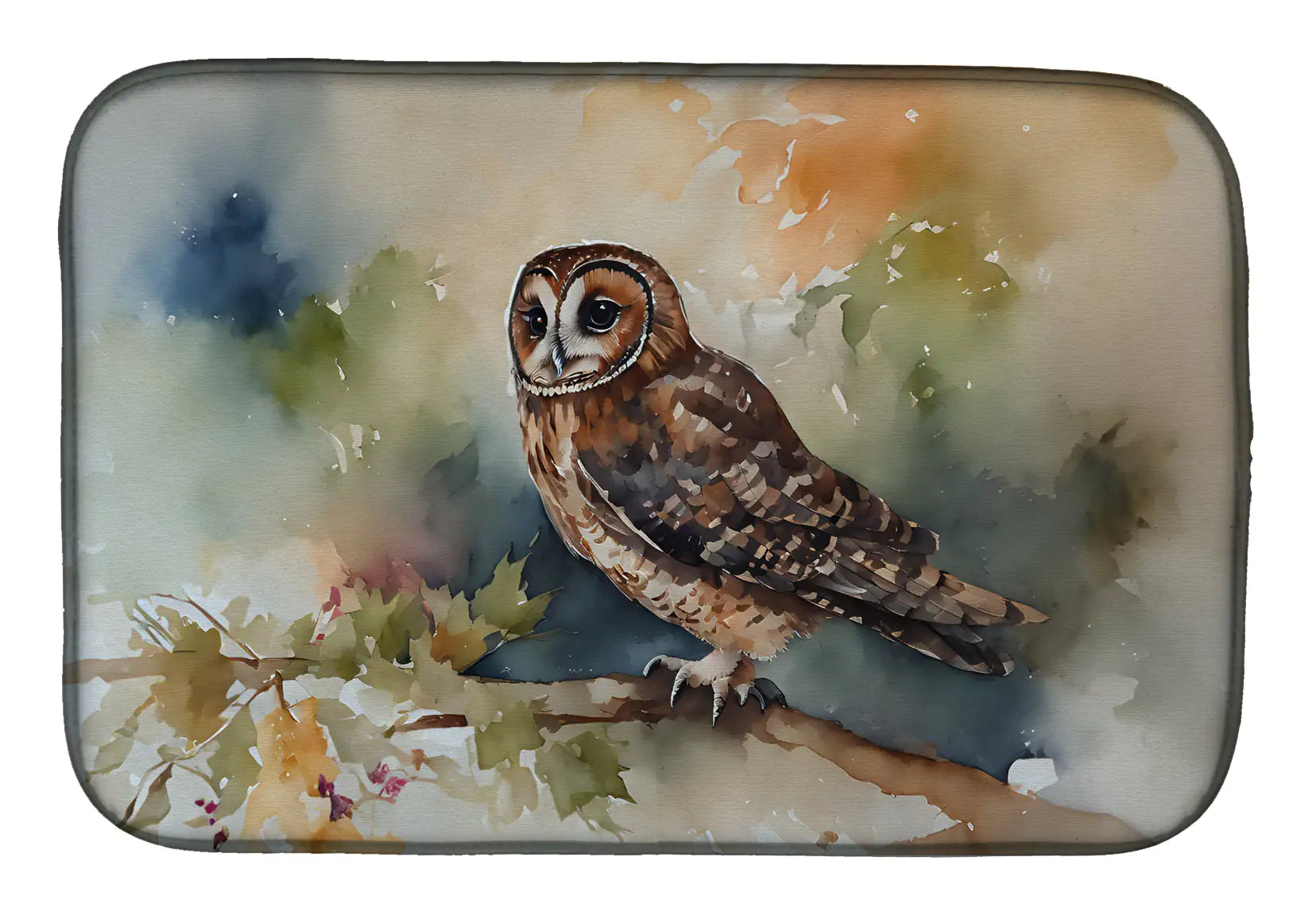 Tawny Owl Dish Drying Mat WEM Support (www.WEM.support)
