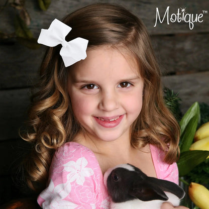 3 Inch Black Grosgrain Bow for Little Girls- Set of 2 (Black) My Store