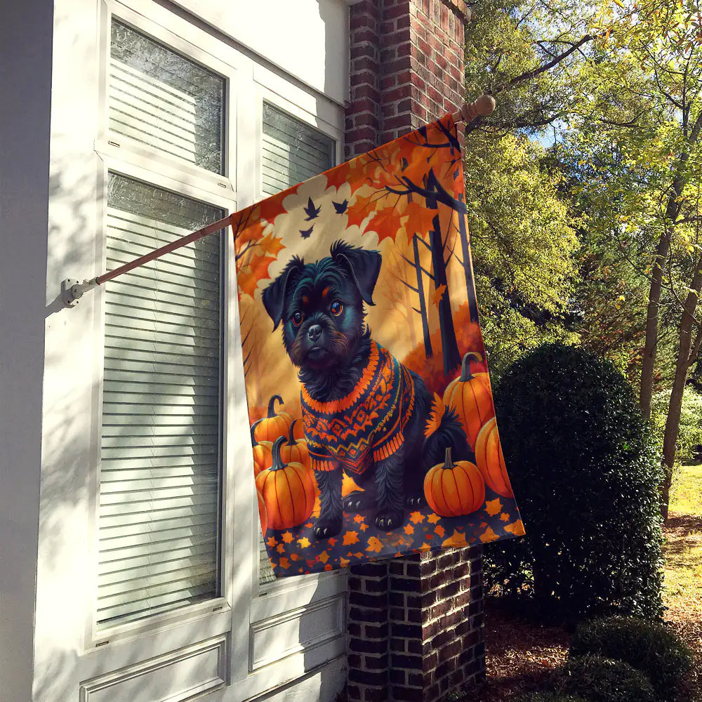 Affenpinscher Fall House Flag WEM Support (www.WEM.support)