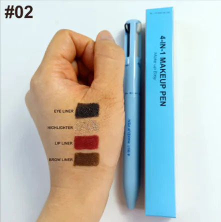 4-in-1 Cosmetic Brush – Highlight, Lip, Eye & Brow Pencil WEM Support (www.WEM.support)