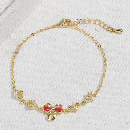 Y2K Heart Rhinestone Bracelet WEM Support (www.WEM.support)