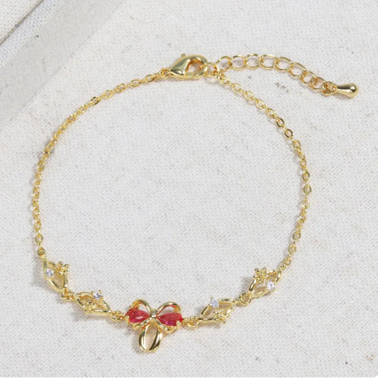 Y2K Heart Rhinestone Bracelet WEM Support (www.WEM.support)