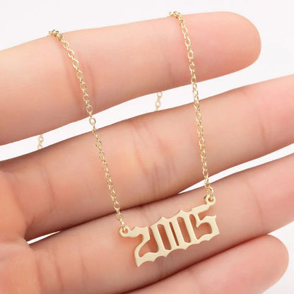 Women's Birth Year Necklace WEM Support (www.WEM.support)
