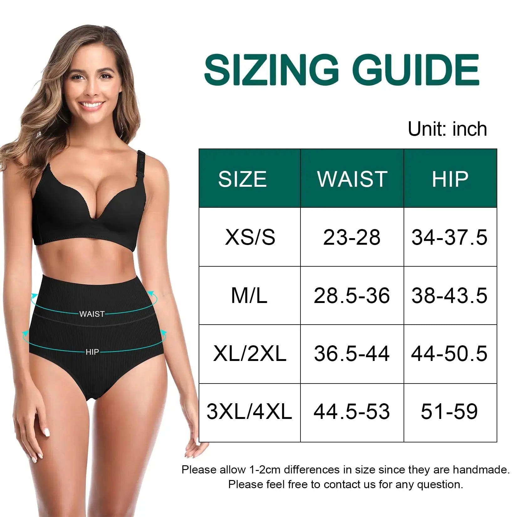 Womens Underwear High Waist Cotton Underwear Soft Underwear Super Stretchy Briefs Full Coverage Panties Women Medium-Large Multi B-5 Pack My Store