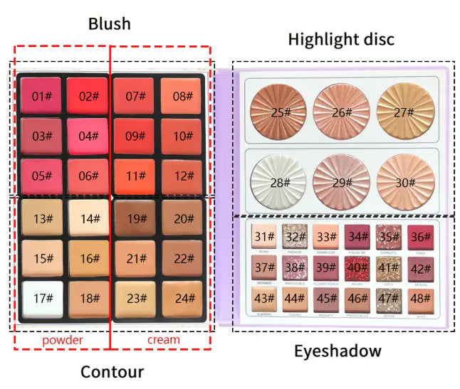 4in1 Multifunctional Makeup Palette WEM Support (www.WEM.support)