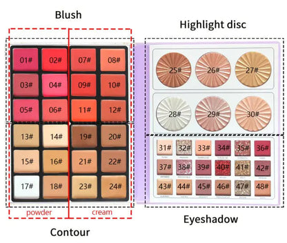 4in1 Multifunctional Makeup Palette WEM Support (www.WEM.support)