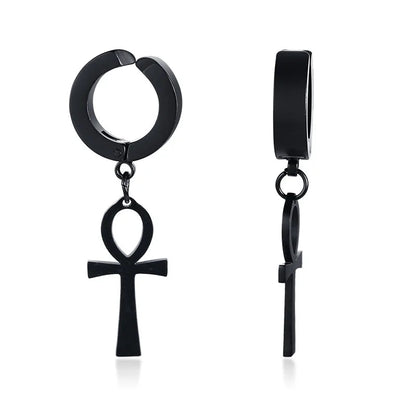 Stainless Steel Egyptian Queen Ankara Earing WEM Support (www.WEM.support)