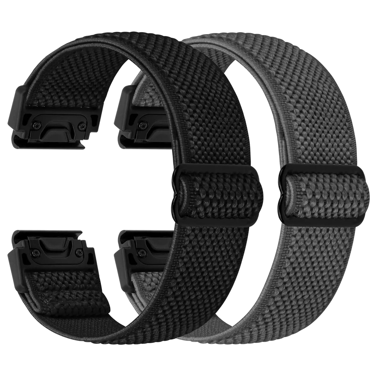 22mm Watch Bands for Garmin Fenix 8 47mm/Fenix E 47mm/Fenix 7/Fenix 7 Pro/Fenix 6/Fenix 6 Pro/Fenix 5/5 Plus/Instinct 2/Epix Gen 2/Approach S62/S60 Band, Quickfit Elastic Nylon Strap Wristband