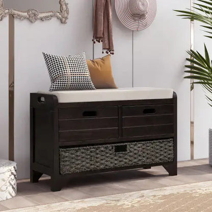 Storage Stool With Detachable Basket And 2 Drawers WEM Support (www.WEM.support)