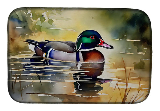 Wood Duck Dish Drying Mat WEM Support (www.WEM.support)