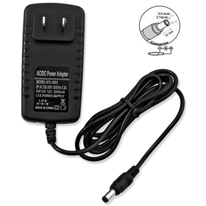 AC 100-240V to DC 12V 2A Power Supply Adapter Heavy-Duty LED Light Strip 24W SMD WEM Support (www.WEM.support)