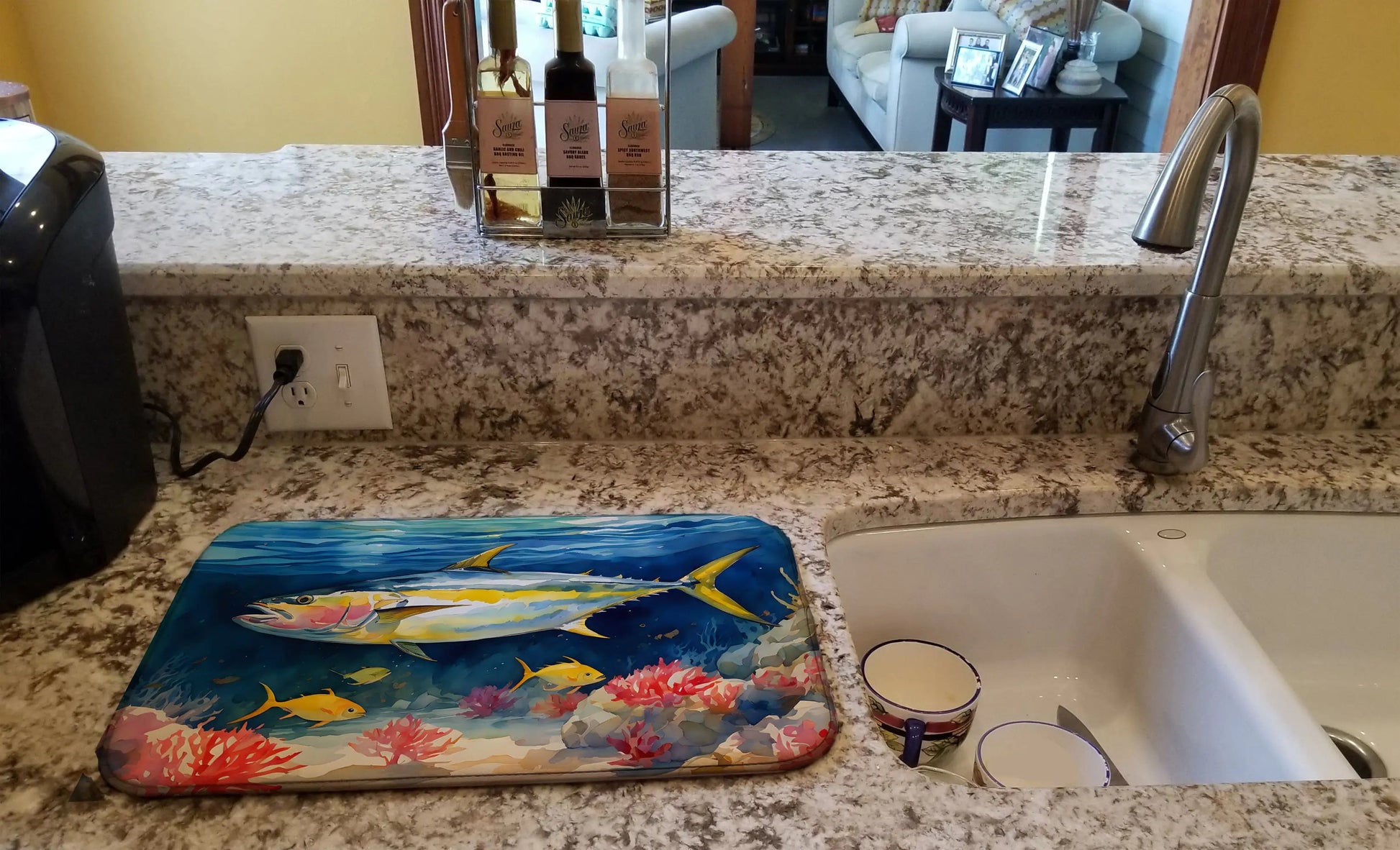 Yellowfin Tuna Dish Drying Mat WEM Support (www.WEM.support)