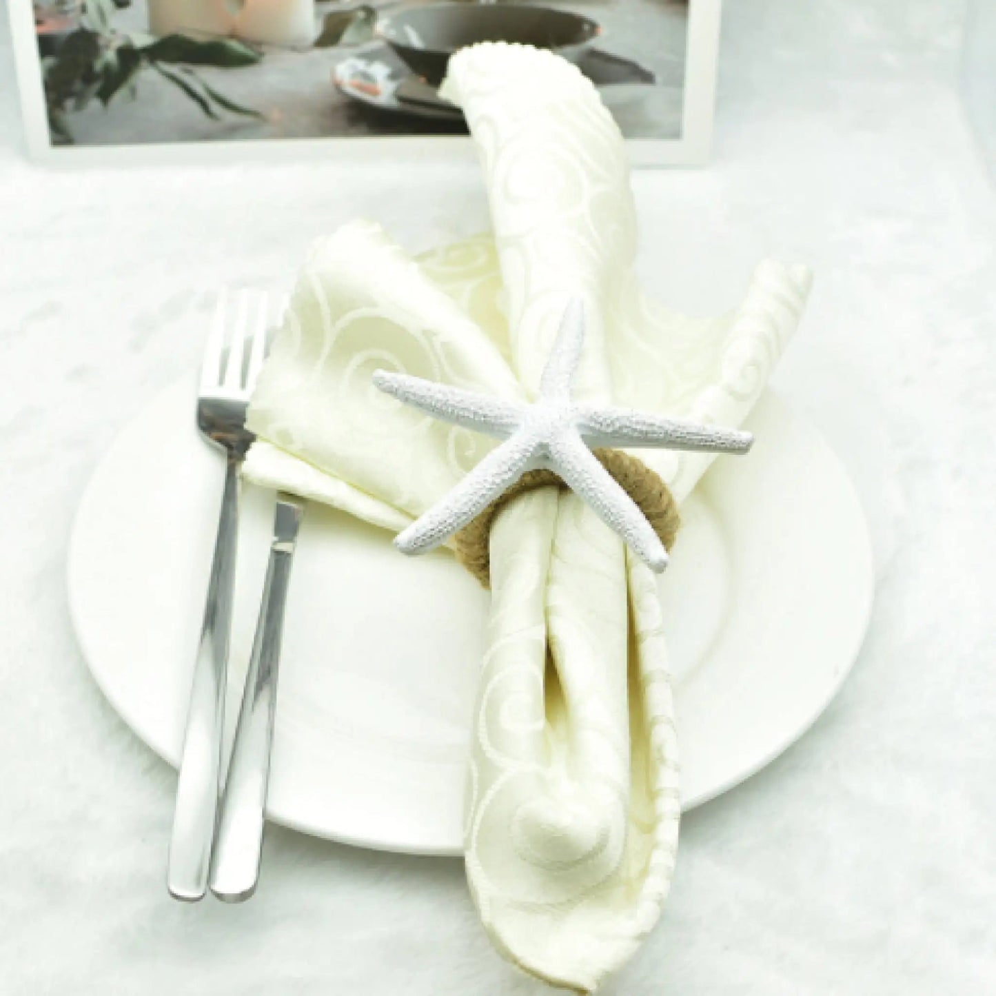 Starfish Napkin Ring Set of 4 HejK.com Marketplace LLC
