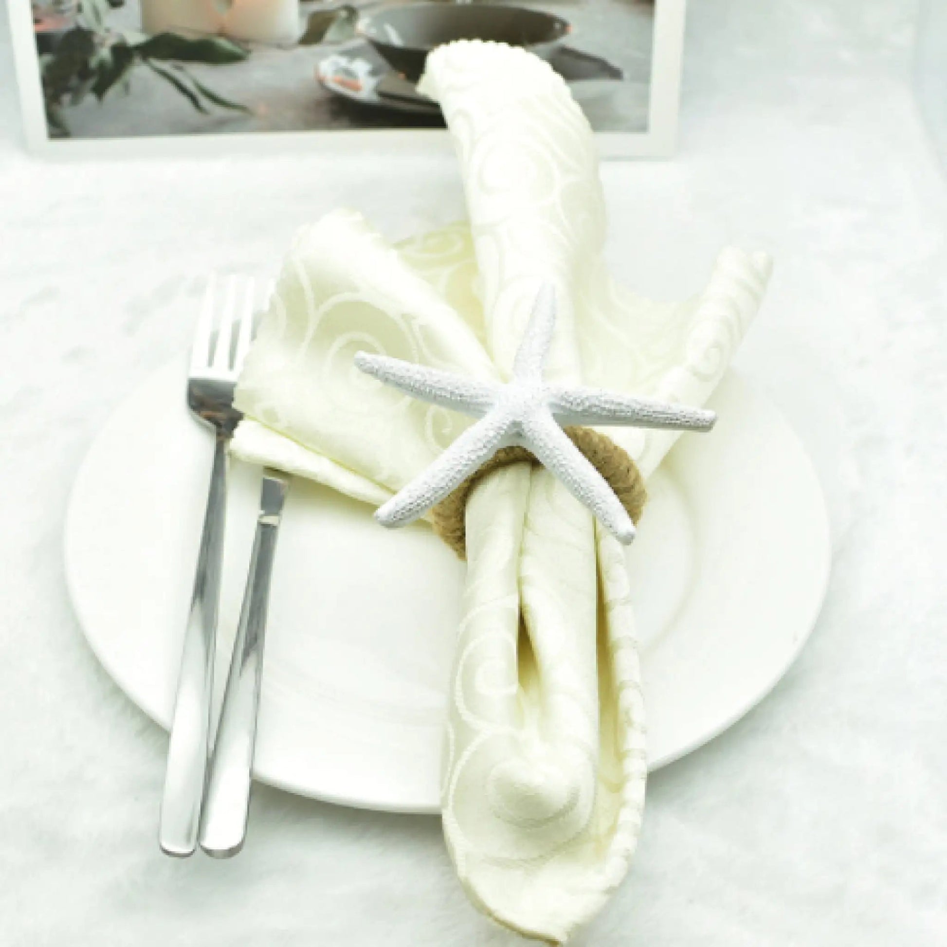 Starfish Napkin Ring Set of 4 HejK.com Marketplace LLC