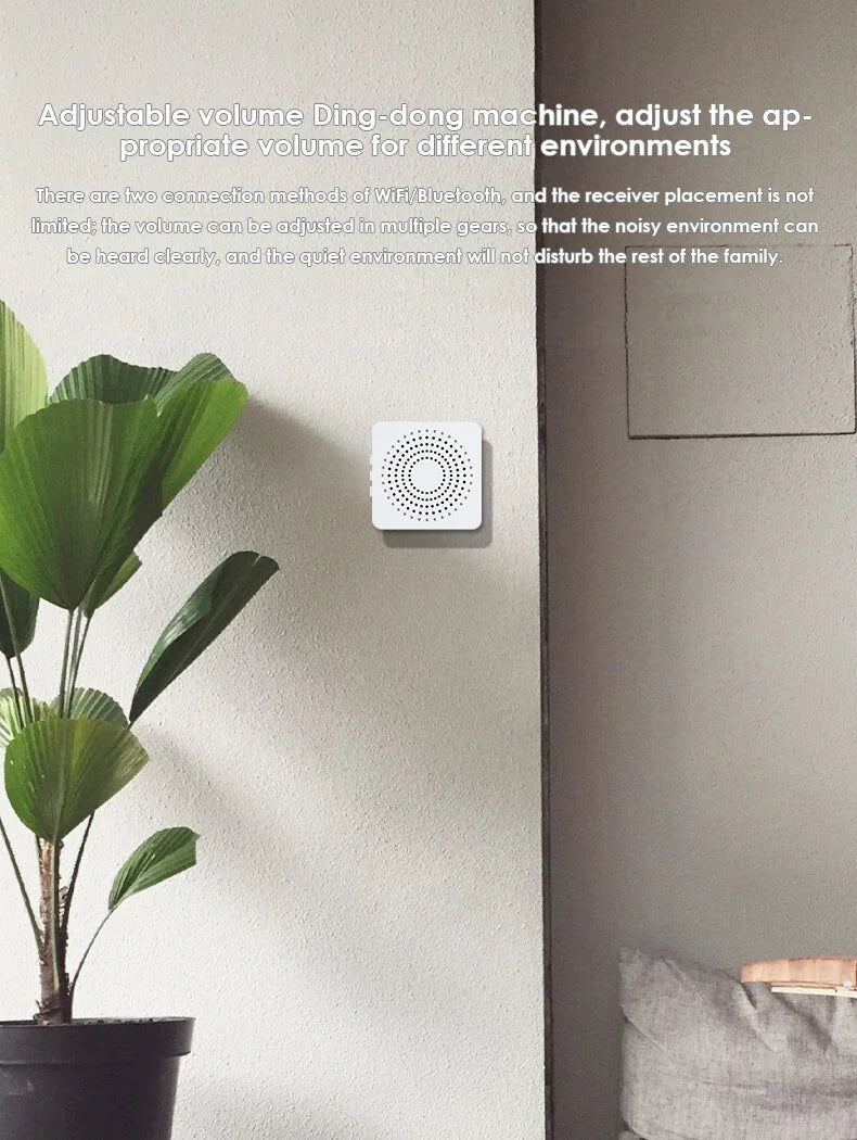 Wireless Security Smart WiFi Doorbell Intercom Video Camera Door Ring Bell Chime WEM Support (www.WEM.support)