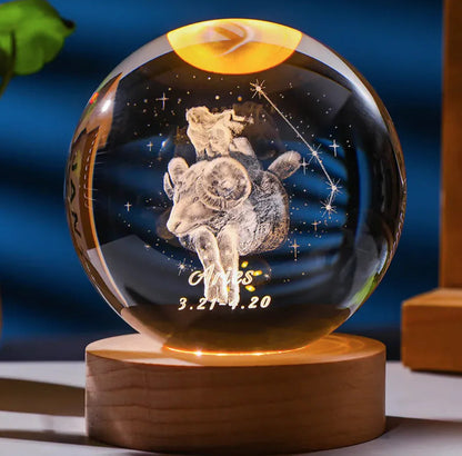 3D Constellation Crystal Night Light WEM Support (www.WEM.support)