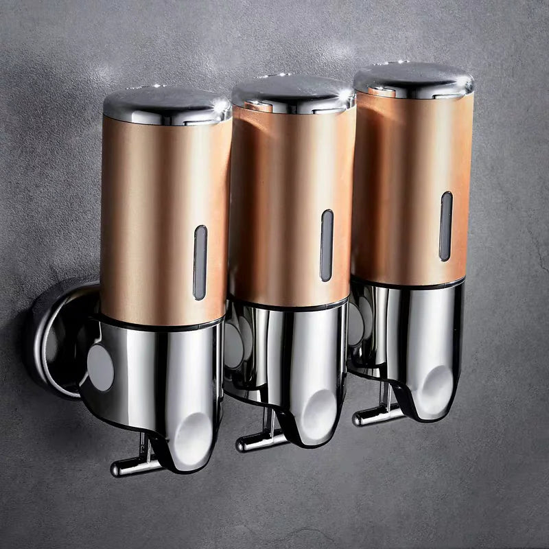 Wall-Mounted Shampoo & Shower Gel Dispenser WEM Support (www.WEM.support)