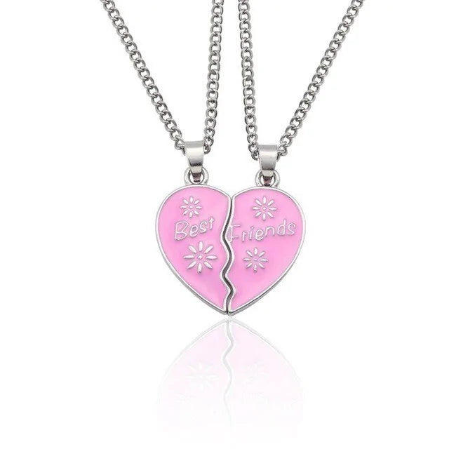 Star Moon Best Friend Pendant Necklace Set WEM Support (www.WEM.support)