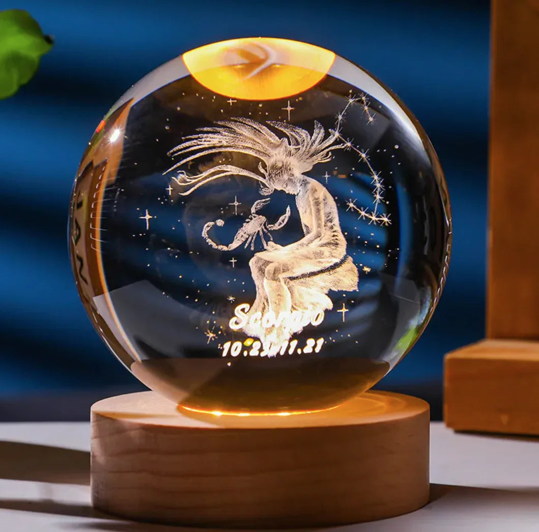 3D Constellation Crystal Night Light WEM Support (www.WEM.support)