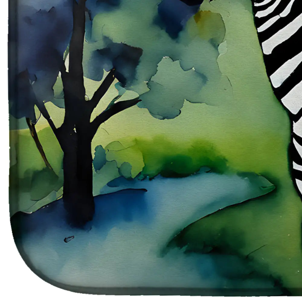 Zebra Dish Drying Mat WEM Support (www.WEM.support)
