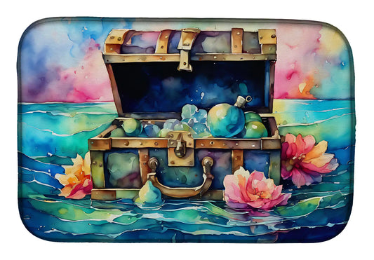 Treasure Chest Dish Drying Mat WEM Support (www.WEM.support)