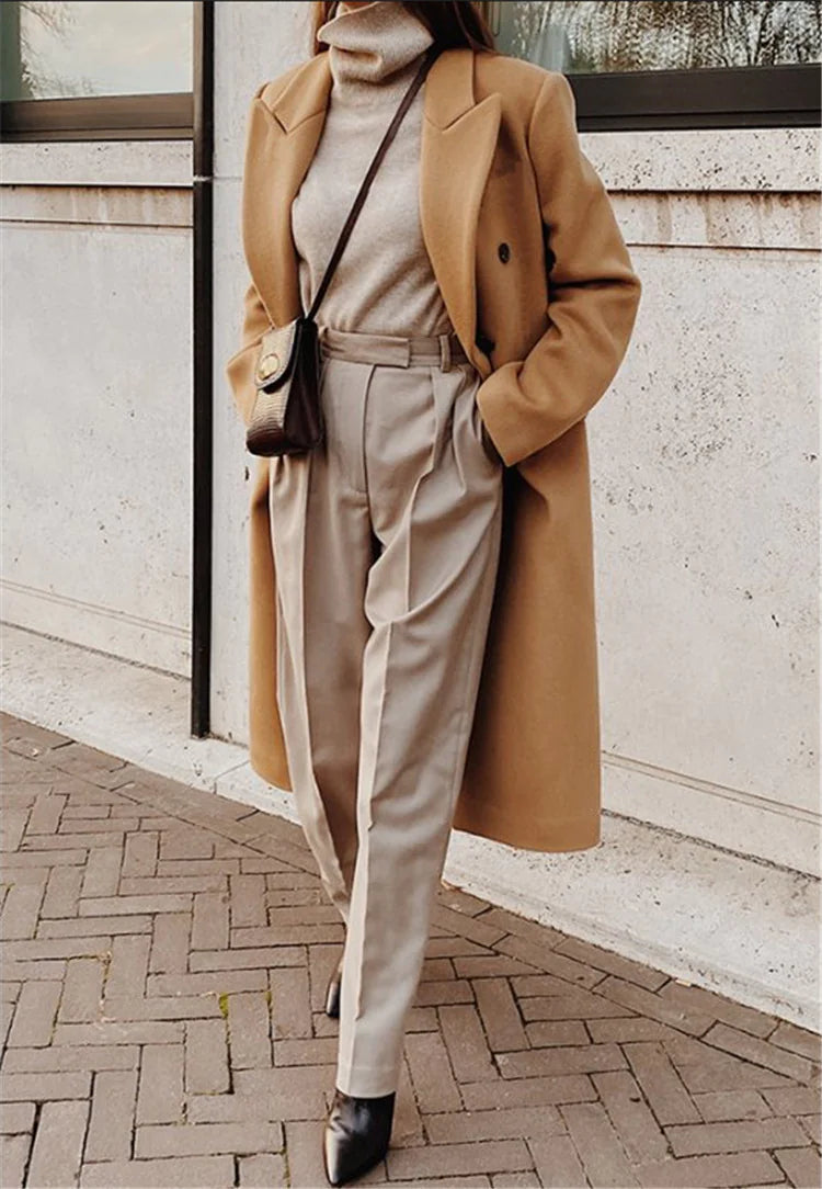 Two-Tone Wool Coat WEM Support (www.WEM.support)