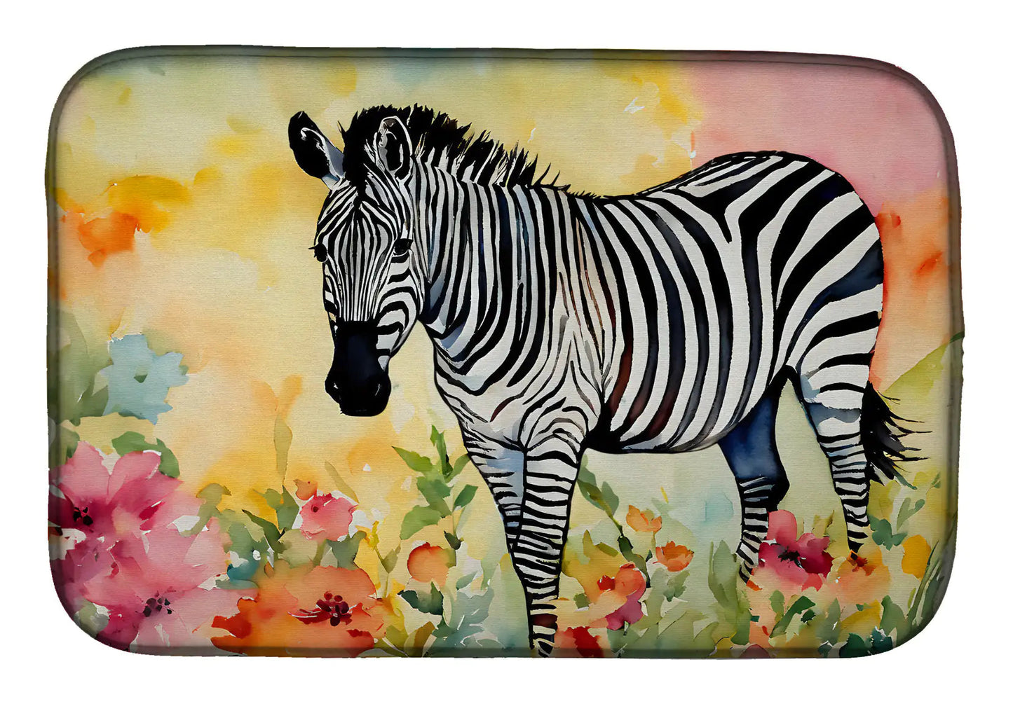 Zebra Dish Drying Mat WEM Support (www.WEM.support)