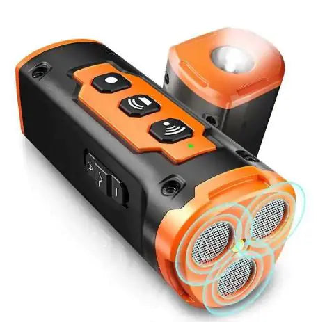 Three-Head Ultrasonic High-Power Dog Repellent with Spray WEM Support (www.WEM.support)