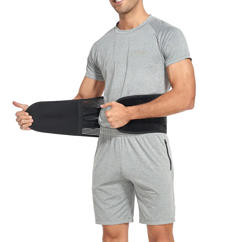 Adjustable Lower Back Brace Lumbar Support Waist Belt For Men Women Pain Relief WEM Support (www.WEM.support)