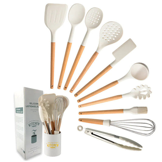 White Silicone Kitchenware Set HejK.com Marketplace LLC