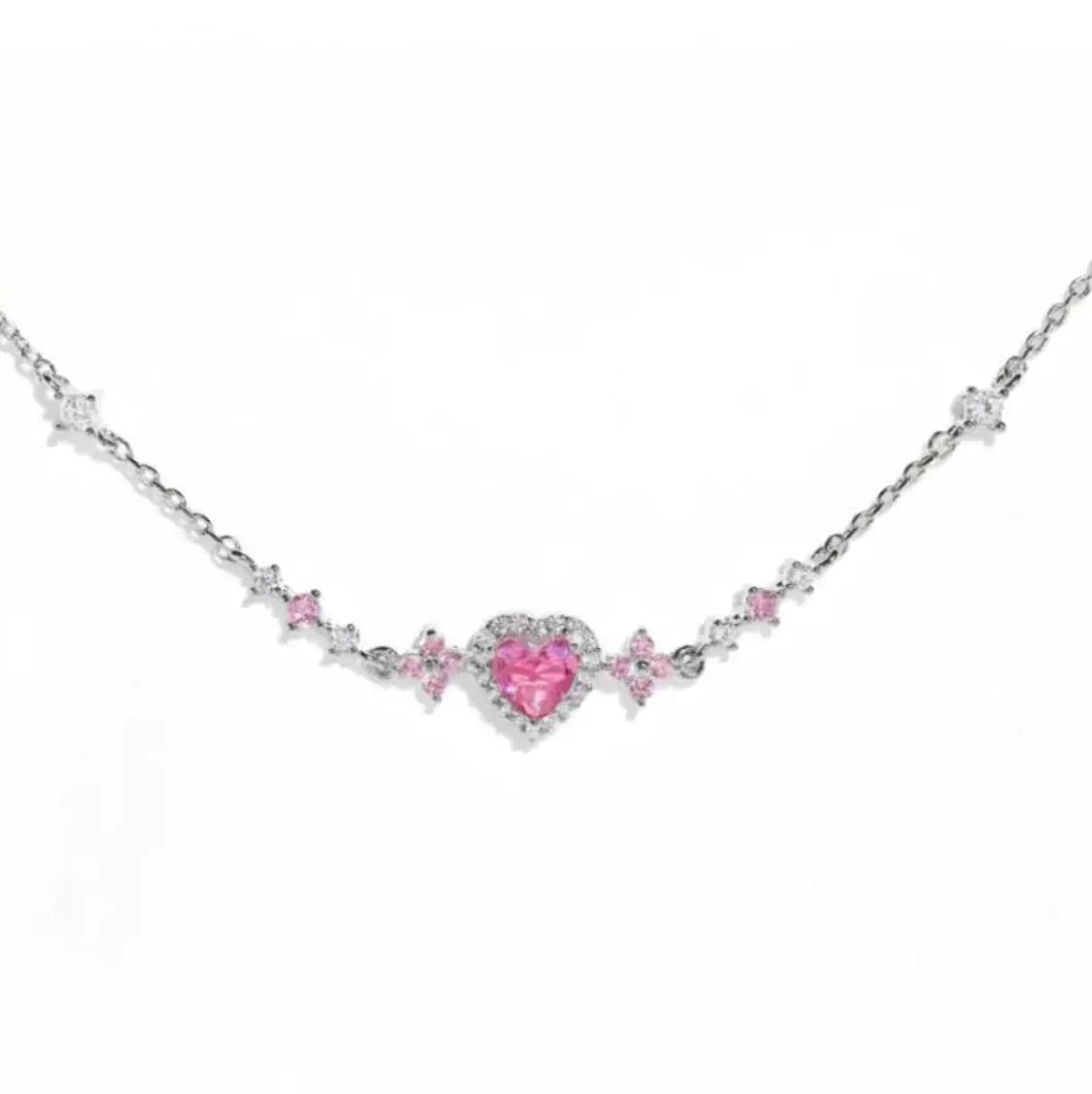 Y2K Heart Rhinestone Bracelet WEM Support (www.WEM.support)