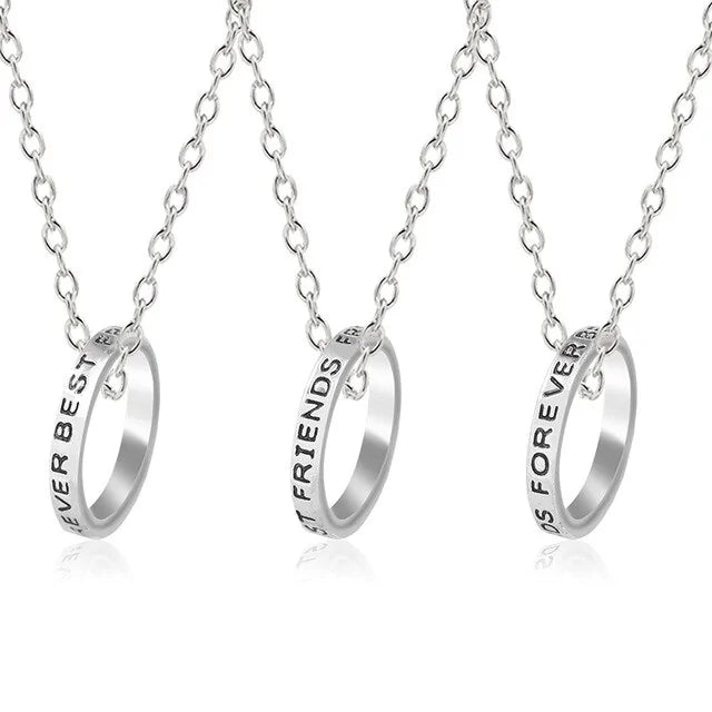 Star Moon Best Friend Pendant Necklace Set WEM Support (www.WEM.support)